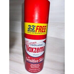 Noxzema Medicated Shave Cream for Sensitive Skin 14.6oz Discontinued Item